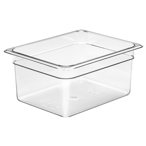 26CW135 PAN, FOOD, 1/2 SIZE X 6, POLY, CLEAR