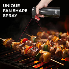 Evo Stainless Steel Oil Sprayer – Refillable 16oz Bottle: Silver
