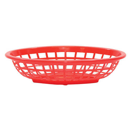 Basket oval Serving  8x 5 x 2 red #1071R