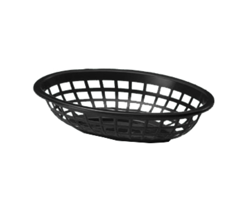 Oval Serving Basket 8x5x3 black  1071BK