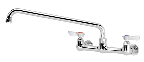 Faucet, splash-mounted, 8" centers, 14" swing spout, 12-814L