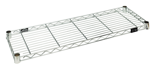 Wire Shelf, 36"W x 12"D, 600 - 800 lb. capacity, chrome plated finish