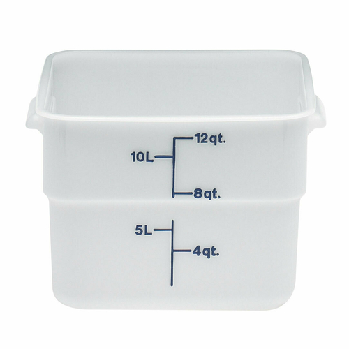 12SFSP148 CONTAINER, FOOD, 12 QT, SQUARE, WHITE