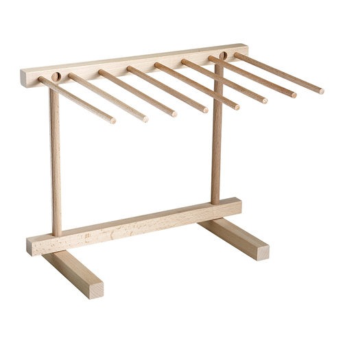 Calder Pasta Drying Rack, 14" x 11-1/2" x 3/4, folds flat for storage, wood
