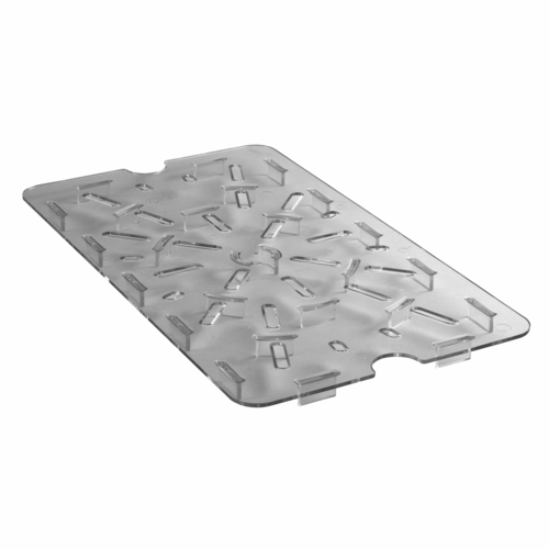 1826DSCW135 CONTAINER, FOOD, DRAIN SHELF, 18" X 26", PLASTIC, CLEAR