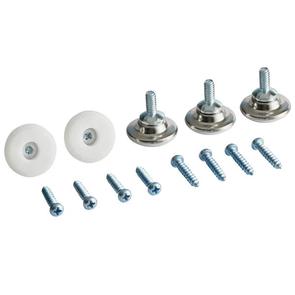 12 piece floor glides and screw table base hardware kit per pack