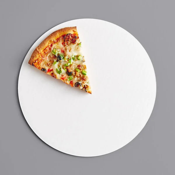 White Corrugated Pizza Circle - 250/cs - Mod # 24512PIZCIR