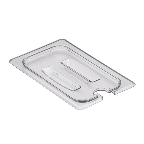 1/4 Size Clear Notched Food Pan Cover