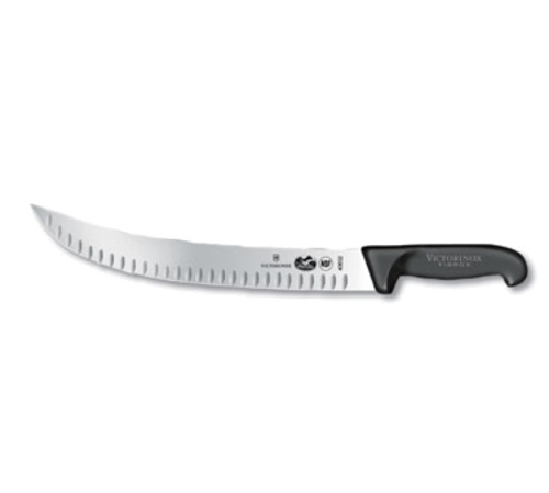 Cimeter Knife, 12" blade, curved, granton, black