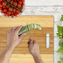 HIC Kitchen Two-Tone Bamboo Cutting Board