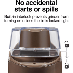Proctor Silex Fresh Grind Electric Coffee / Spice Grinder: Brown