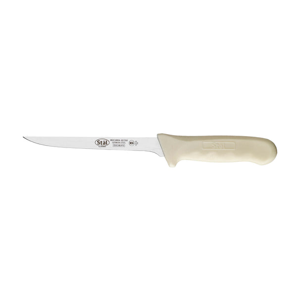 KNIFE, BONING, 6" BLADE, NARROW, STRAIGHT, STIFF, POLY, SS