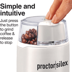 Proctor Silex Fresh Grind Electric Coffee / Spice Grinder: Brown
