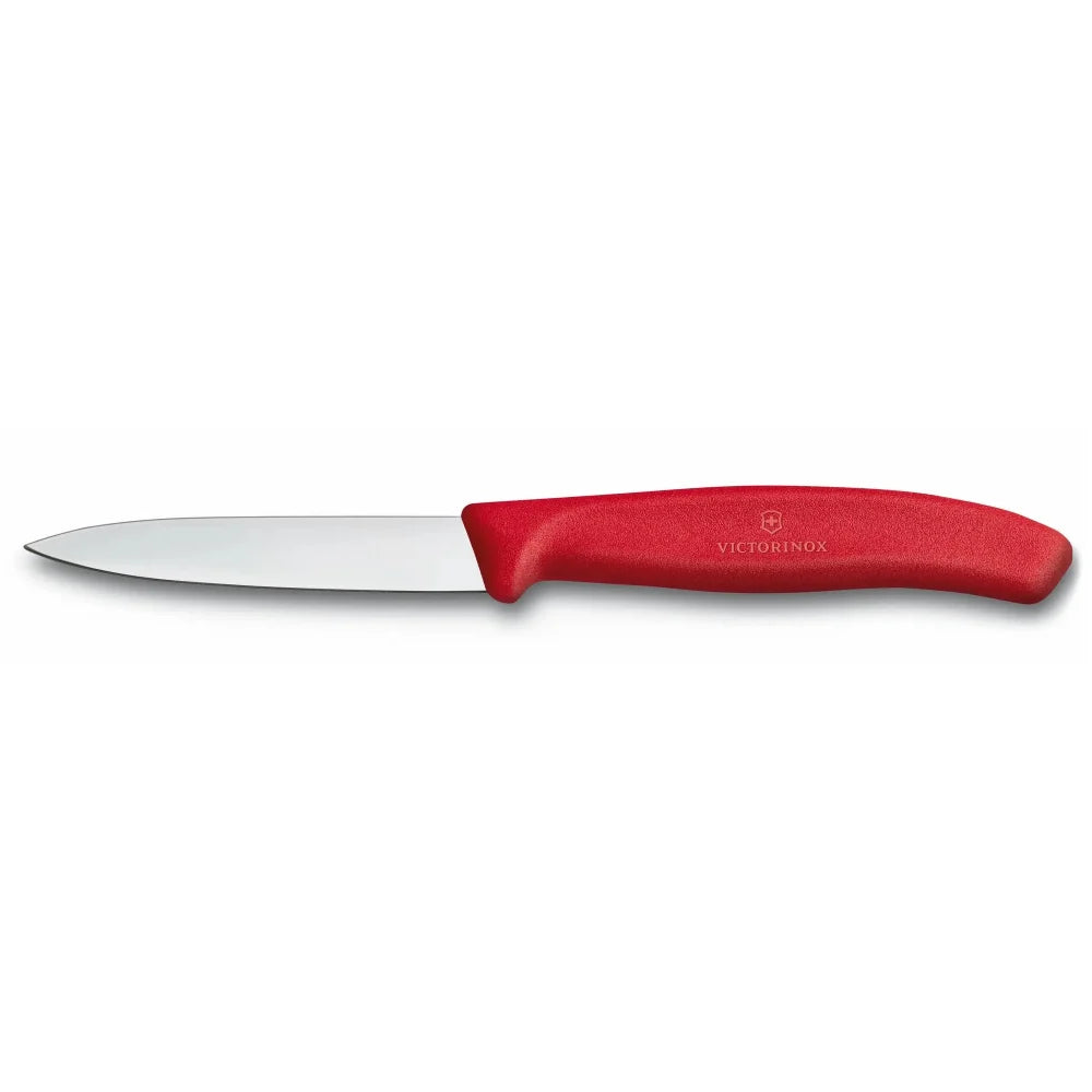 Paring Knife, 3 1/4" blade, red polypropylene handle 6.7601