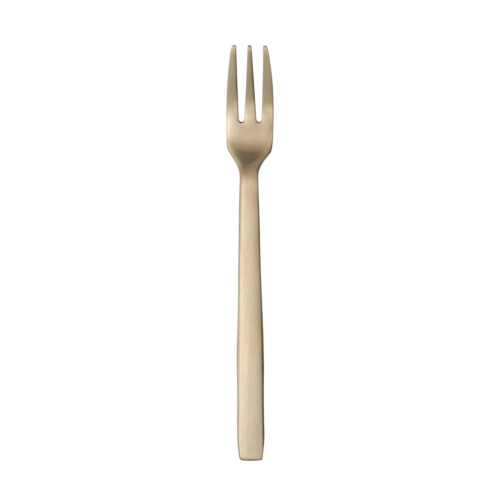 Cocktail Fork, 5-1/4", 18/0 stainless steel, satin champagne gold finish, Elexa Satin Or (36 each per case