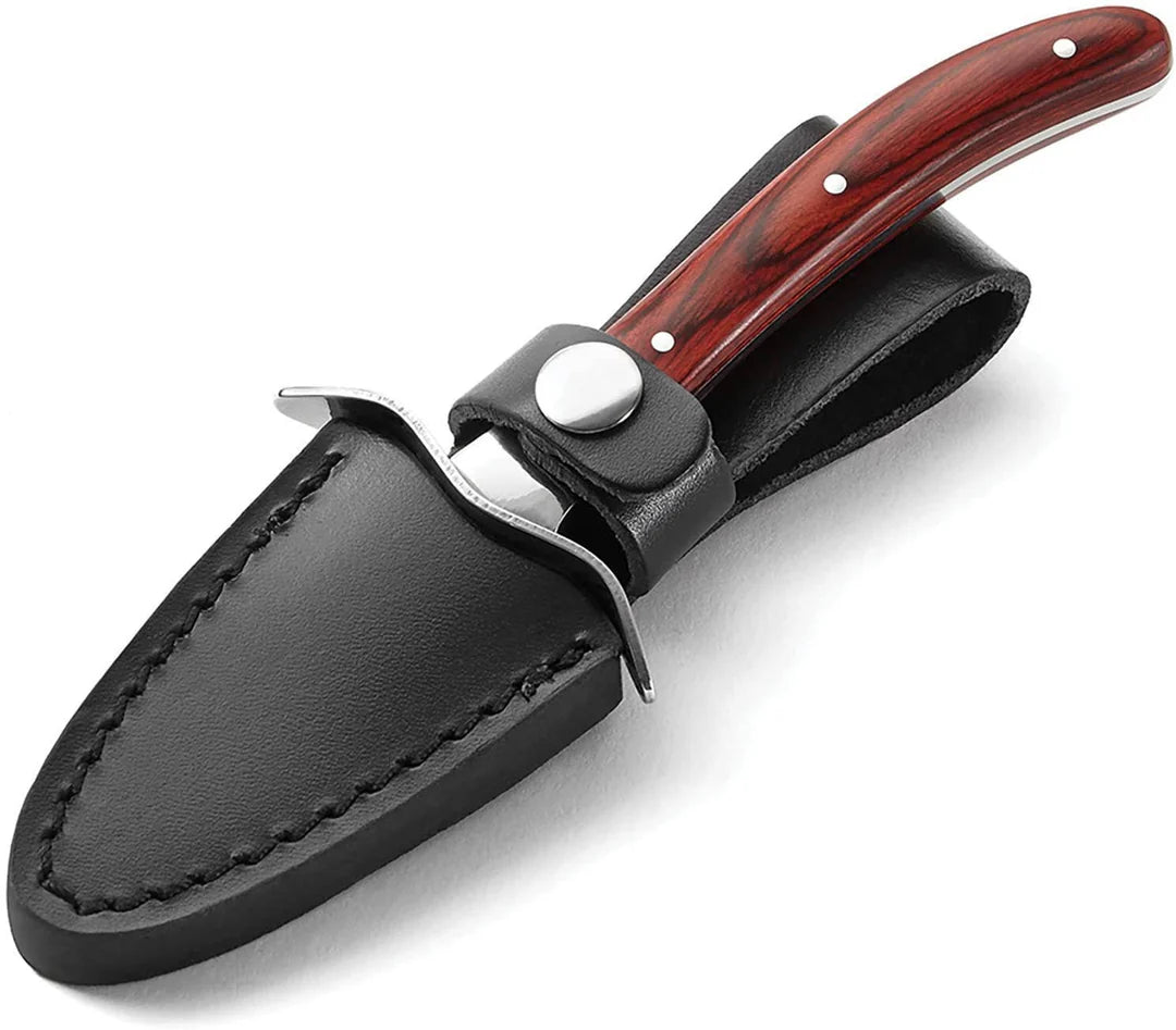 Oyster Knife with Leather Case