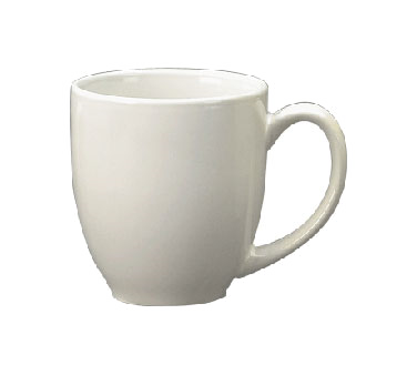 81376-02 CUP, BISTRO, 14 OZ, CERAMIC, EUROPEAN WHITE, CANCUN, 3 DZ/CASE