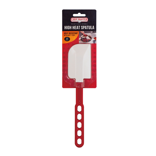 10" High Heat Red Handle Plastic Spatula