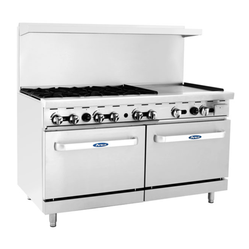 CookRite Range, LP gas with 6 burner and 24 " griddle