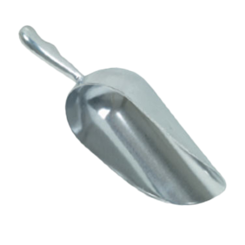 Scoop, 85 oz. capacity, tapered bowl, contoured handle, rust-proof, aluminum