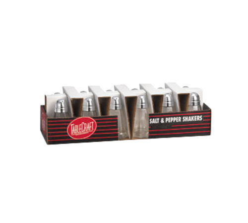 12 pack Salt/Pepper Glass Shaker 1oz