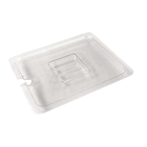 Food Pan Cover, 1/6 size, slotted, polycarbonate, clear