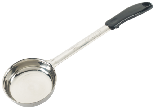 LADLE, PORTION CONTROL, 6 OZ, SOLID, 10" HANDLE, SS