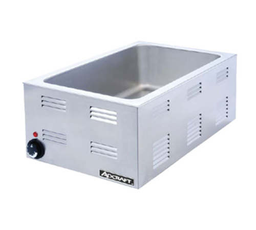 Food Warmer, 12" x 20" opening, electric, countertop, base only, 6-1/2" deep well, FW-1200W