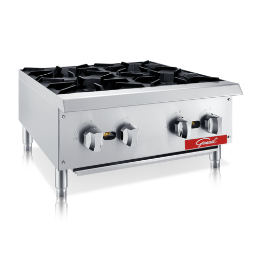 Hotplate, countertop, gas, 24" wide, (4) cast iron burnerS Mod# GCHP-24-4NG