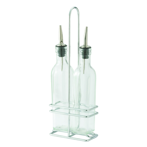 16oz Glass Oil/Vinegar Cruet Set