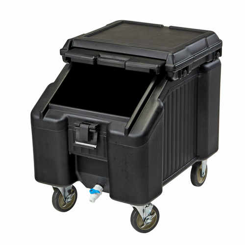 ICS100L110 CONTAINER, ICE, CADDY, 100 LB, PLASTIC, BLACK