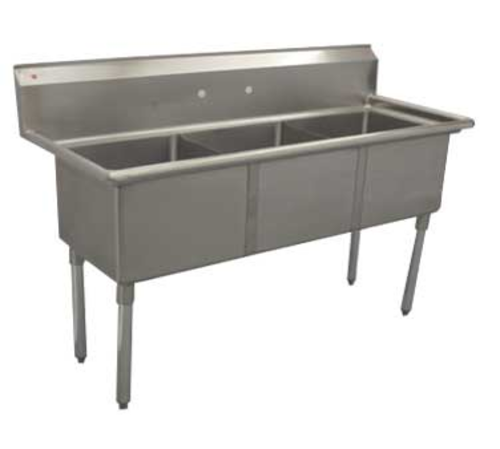 D3CWP1818, Three (3) Compartment Sink