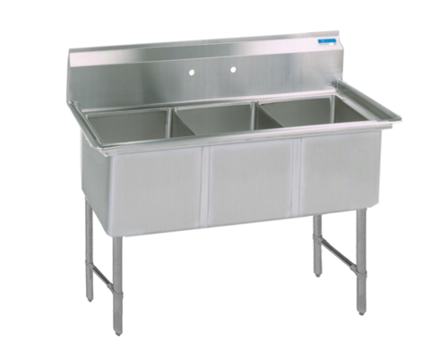 BKS6-3-1620-14S, Three (3) Compartment Sink