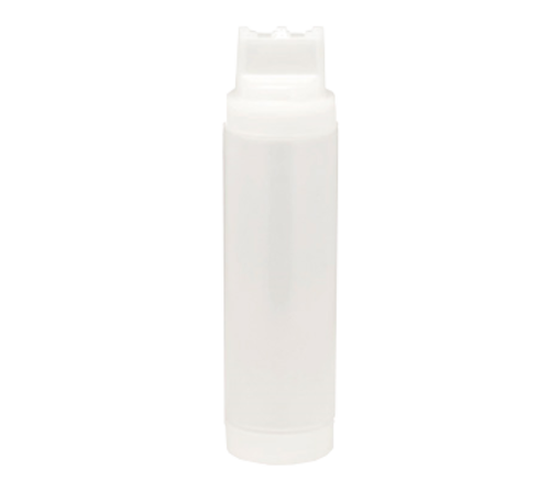 12463C3F, DISPENSER, SQUEEZE BOTTLE, 24 OZ, CLEAR, THREE TIP