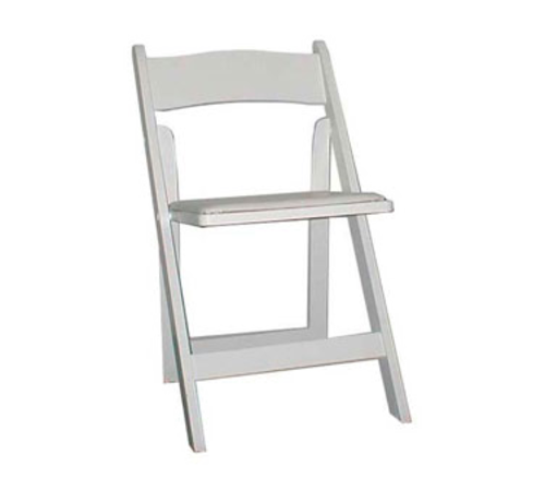 MMAXWHT, Max Folding Chair, 18" seat