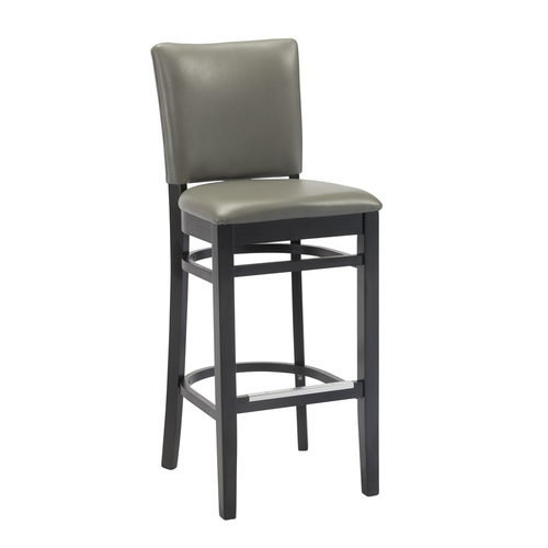 9657PS Concord Barstool, upholstered padded back, upholstered padded seat, footrest
