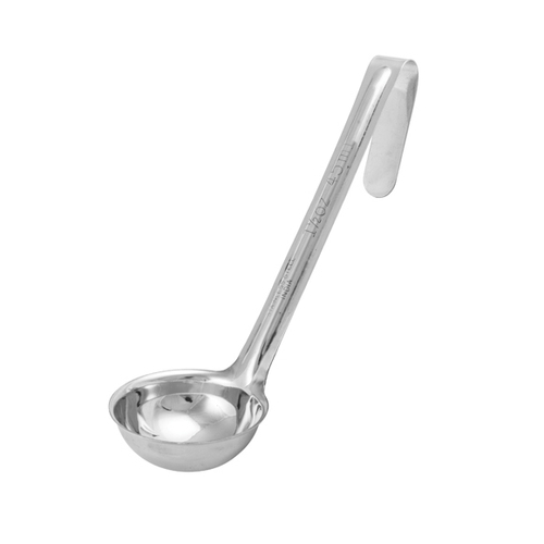 Ladle, 1-1/2 oz., one piece, 6" handle, stainless steel