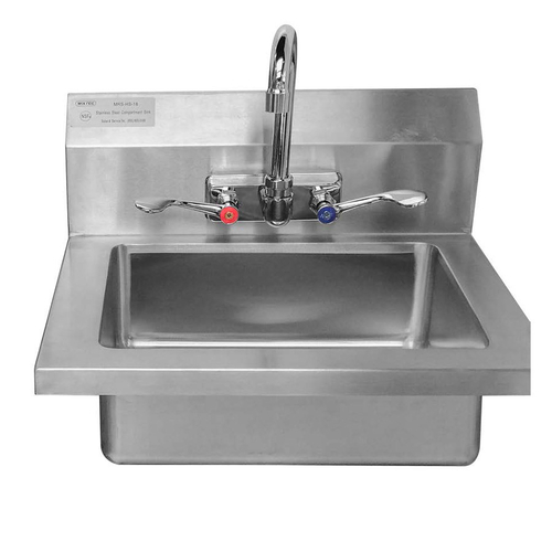 HAND SINK 18" WITH WRIST HANDLES MRS-HS-18(W)