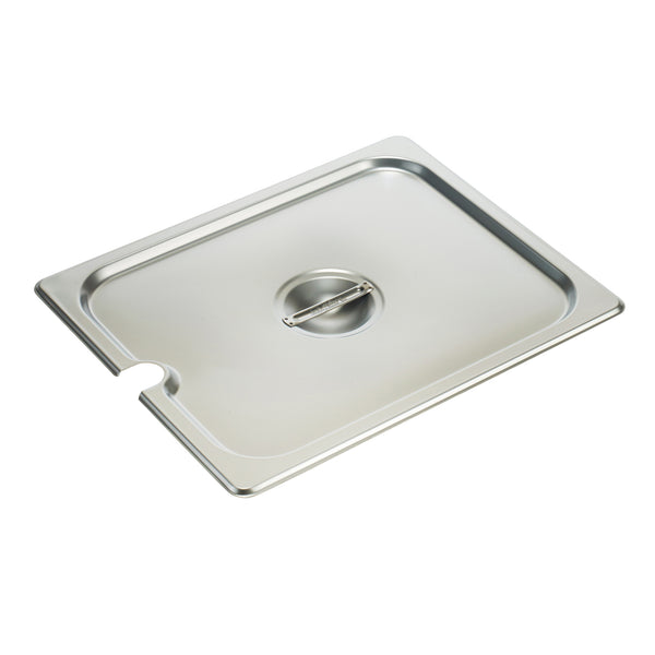 1/2 Size Slotted Steam Table Pan Cover w/ Handle