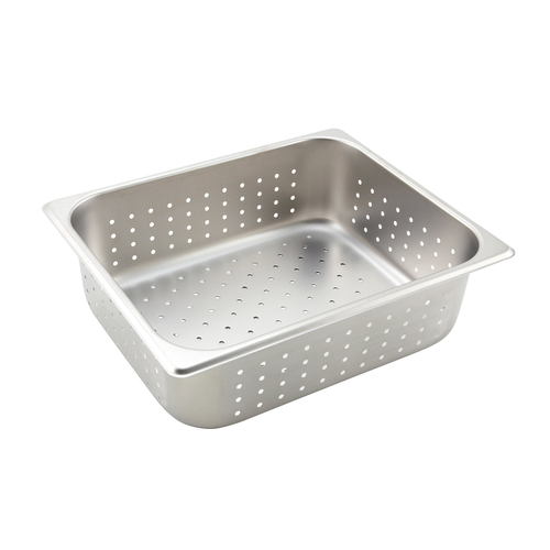 1/2 Size Perforated Steam Table Pan 4" Deep