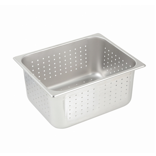 1/2 Size Perforated Steam Table Pan 6" Deep