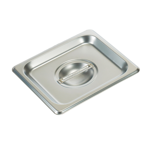 Steam Table Pan Cover, 1/6 size, solid, with handle, SPSCS