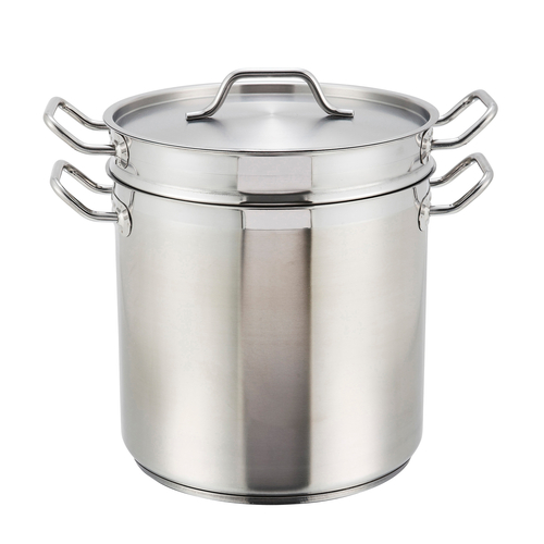 Steamer/Pasta Cooker, 8 qt., 9-1/2" dia. x 7-1/2"H, round, SSDB-8S