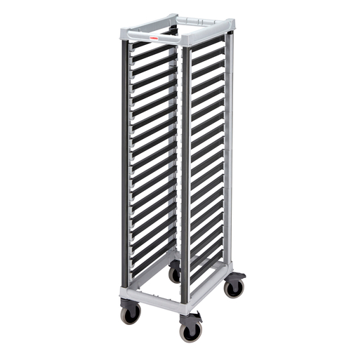 GN 1/1 Food Pan Trolley, 28-3/4"W x 17-1/4"D x 67-1/5"H, full size unit, 18 slides