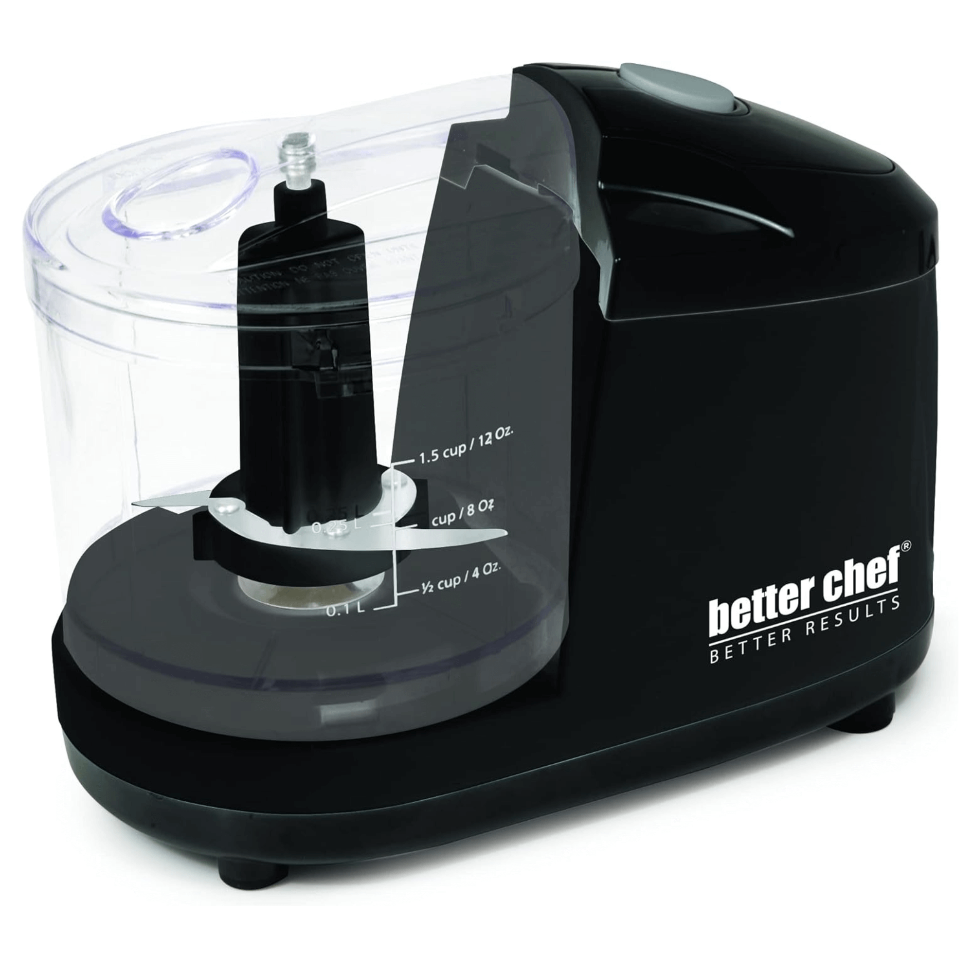Better Chef 1.5-Cup Mini Chopper Food Processor: Black