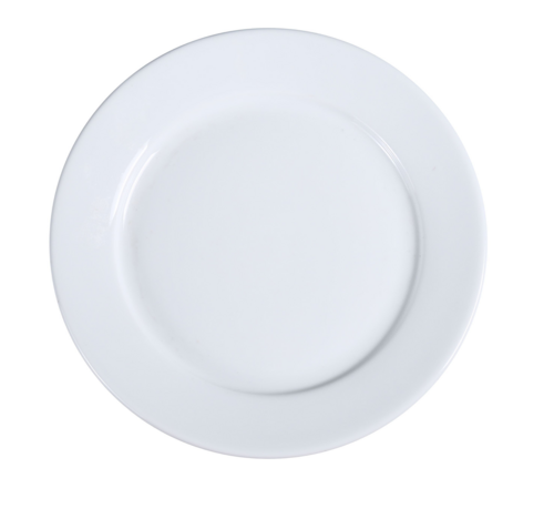Abco Plate, 10-1/2" dia., round, rolled edge, wide rim, Mod# AC-16