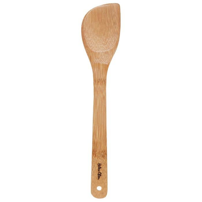 Bamboo Stir Fry Spatula for Wok Cooking, 13in