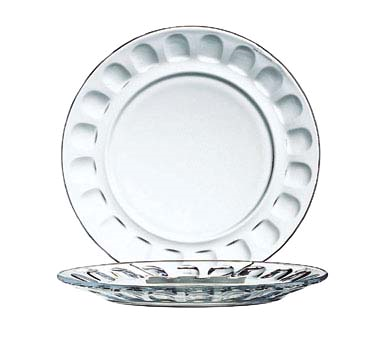 01158 PLATE, DESSERT, 7.5", GLASS, CLEAR