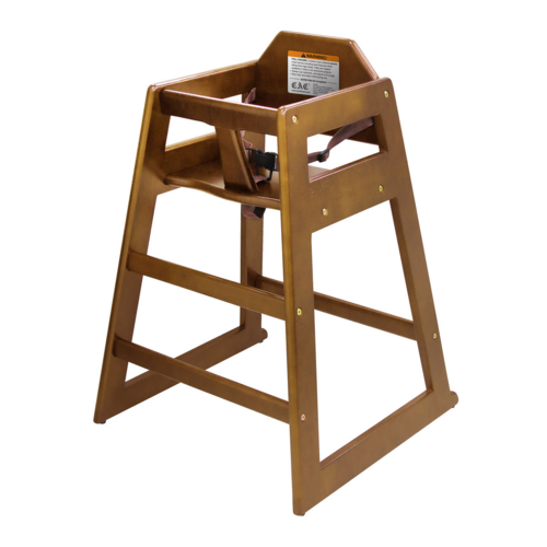 High Chair, wooden, 29-3/4"H, walnut, Mod # CHWH-30WNT