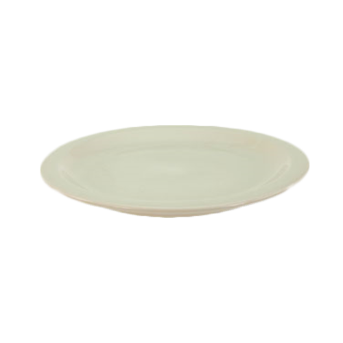 PLATE, 7.5" DIA, NARROW RIM, CERAMIC, DOVER WHITE